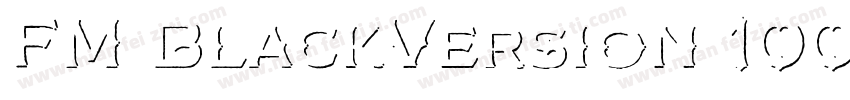 FM BlackVersion 100字体转换